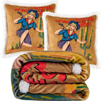 Gunslinger Campfire Sherpa Throw Throw Set Throw