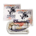 Long Live Cowboys Campfire Sherpa Throw Throw Set Throw