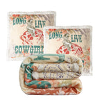 Long Live Cowgirls Campfire Sherpa Throw Throw Set Throw