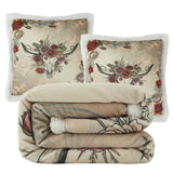 Rowena Longhorn Campfire Sherpa Throw Throw Set Throw