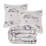 Ski Life Campfire Sherpa Throw Throw Set Throw