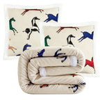 Wild Horses Campfire Sherpa Throw Throw Set Throw