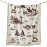 Western Range Campfire Sherpa Throw Throw