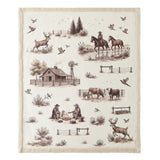 Western Range Campfire Sherpa Throw Throw