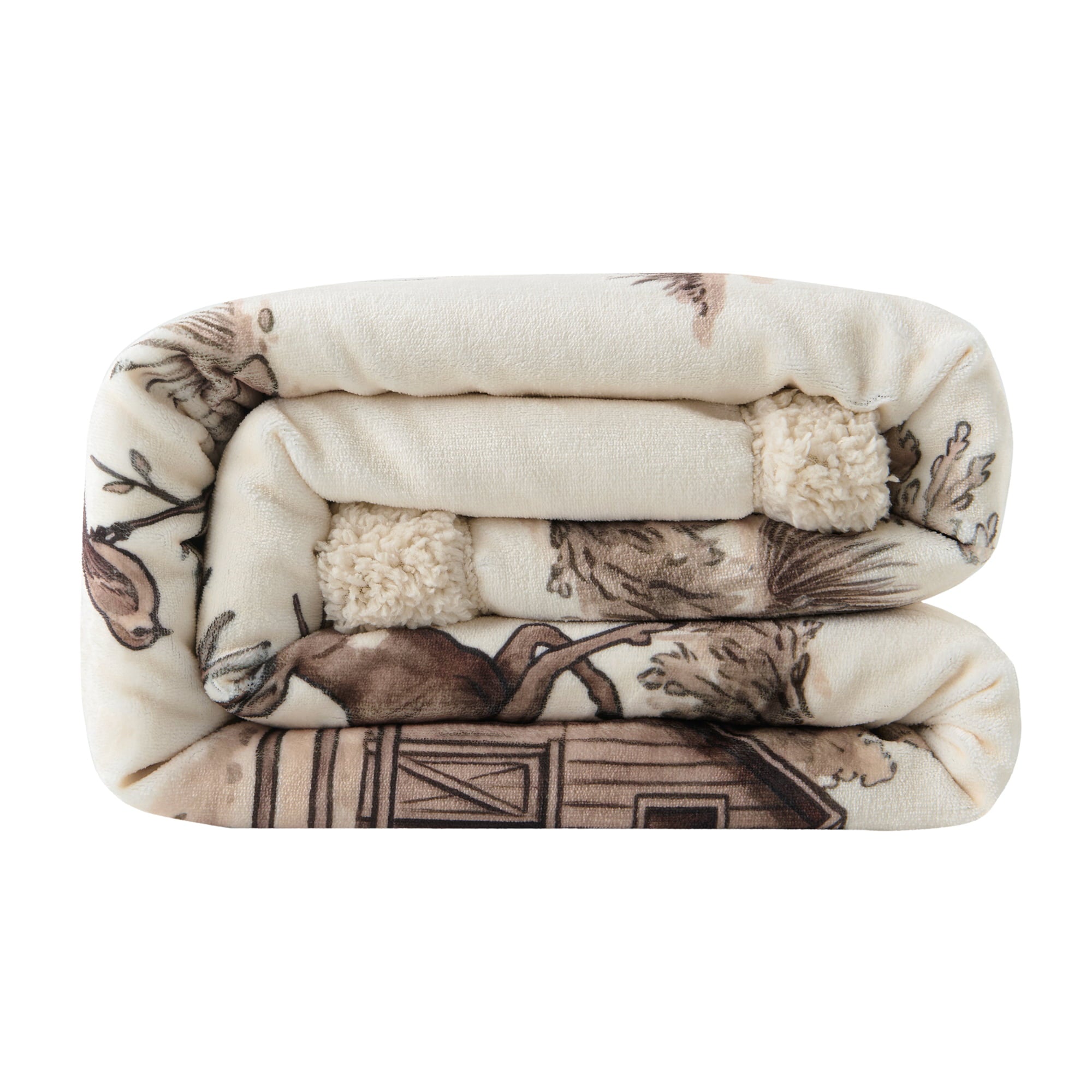 Western Range Campfire Sherpa Throw Throw