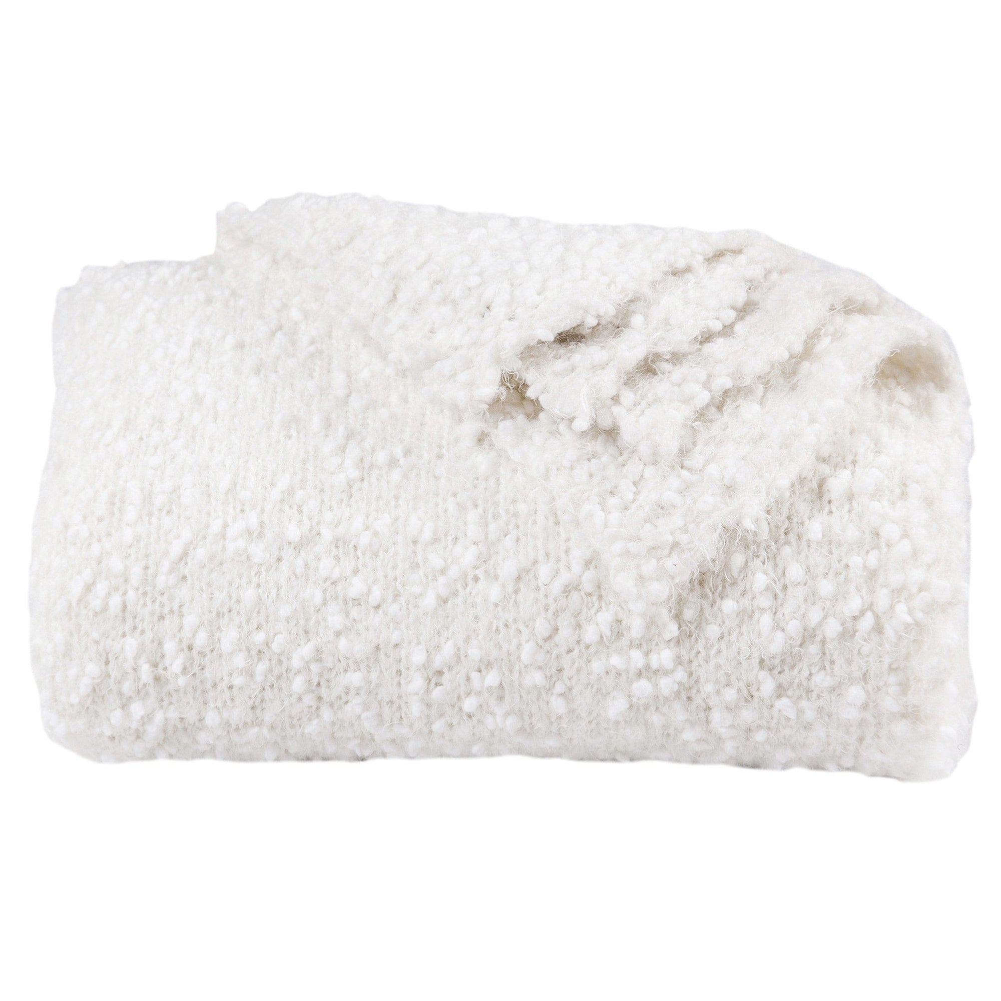 Pebble Creek Super Soft Throw Blanket White Throw