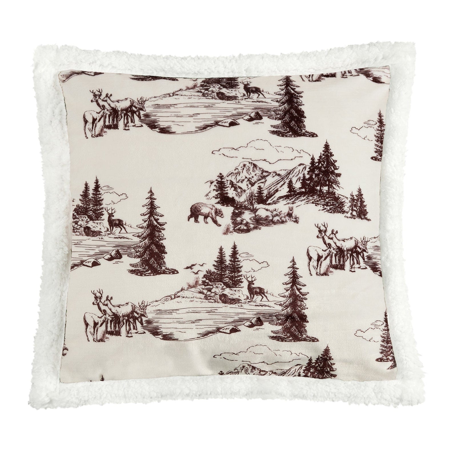 White Pine Campfire Sherpa Throw Throw