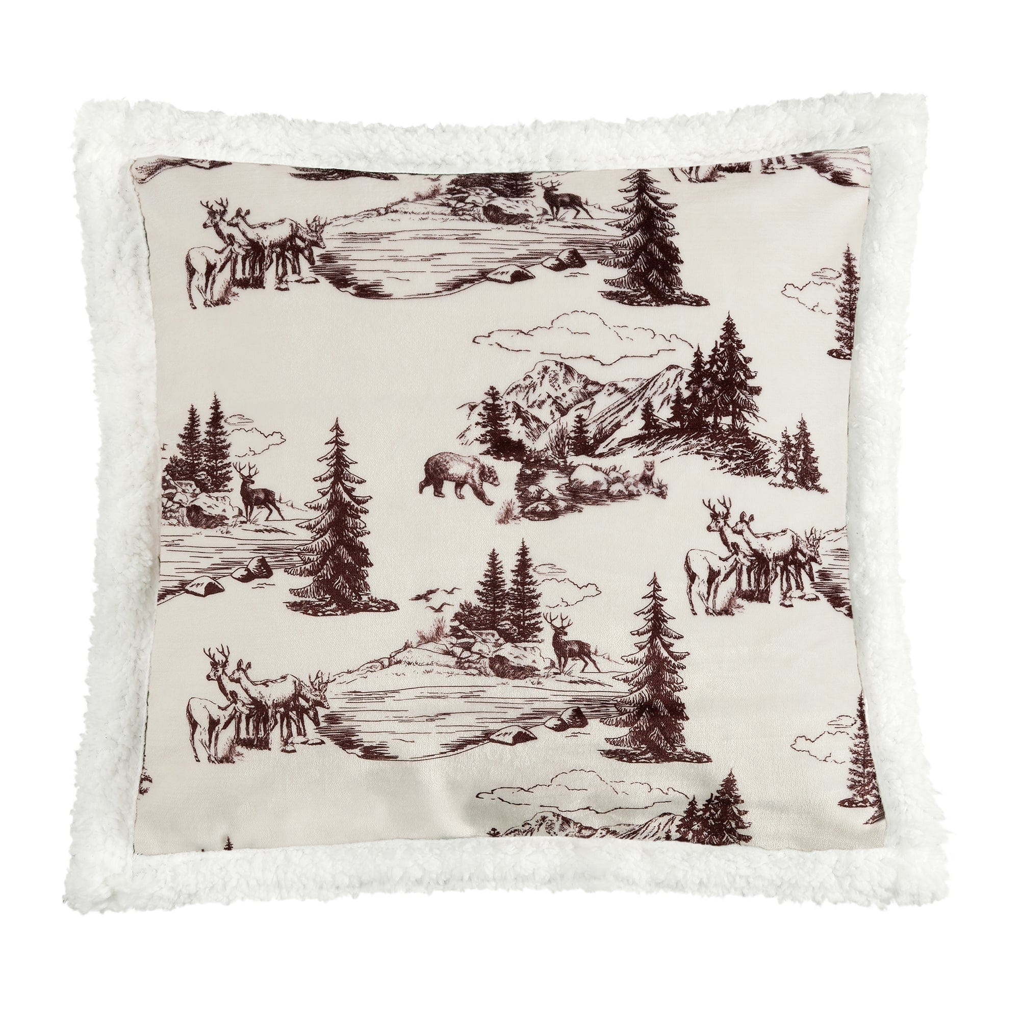 White Pine Campfire Sherpa Throw Throw