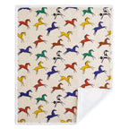 Wild Horses Campfire Sherpa Throw, 6 MOQ Throw