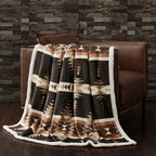 Yosemite Campfire Sherpa Throw, Black Throw