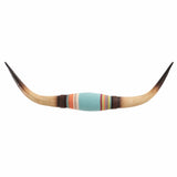Longhorn Southwestern Wall Sculpture with Felt Wrap Wall Decor
