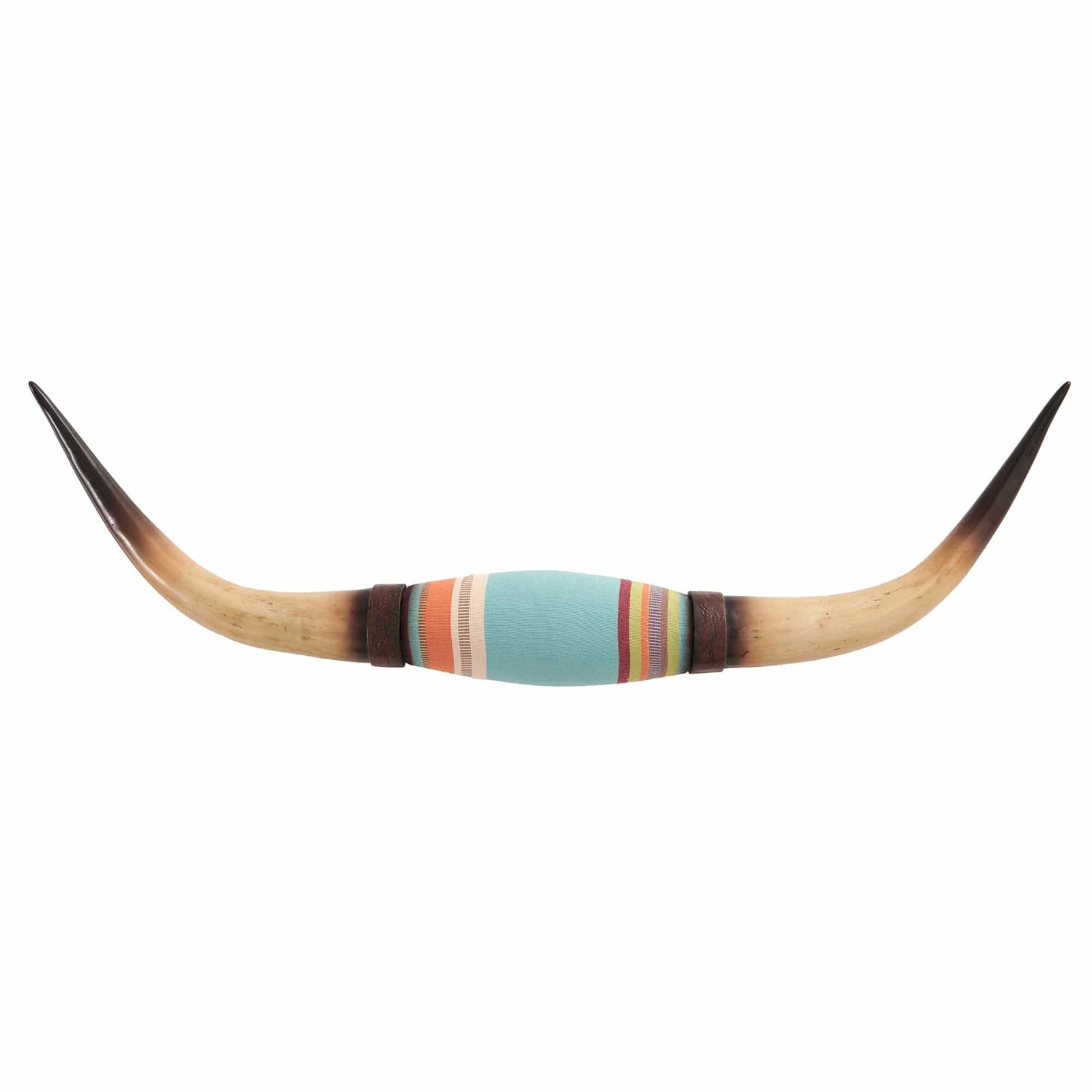 Longhorn Southwestern Wall Sculpture with Felt Wrap Wall Decor