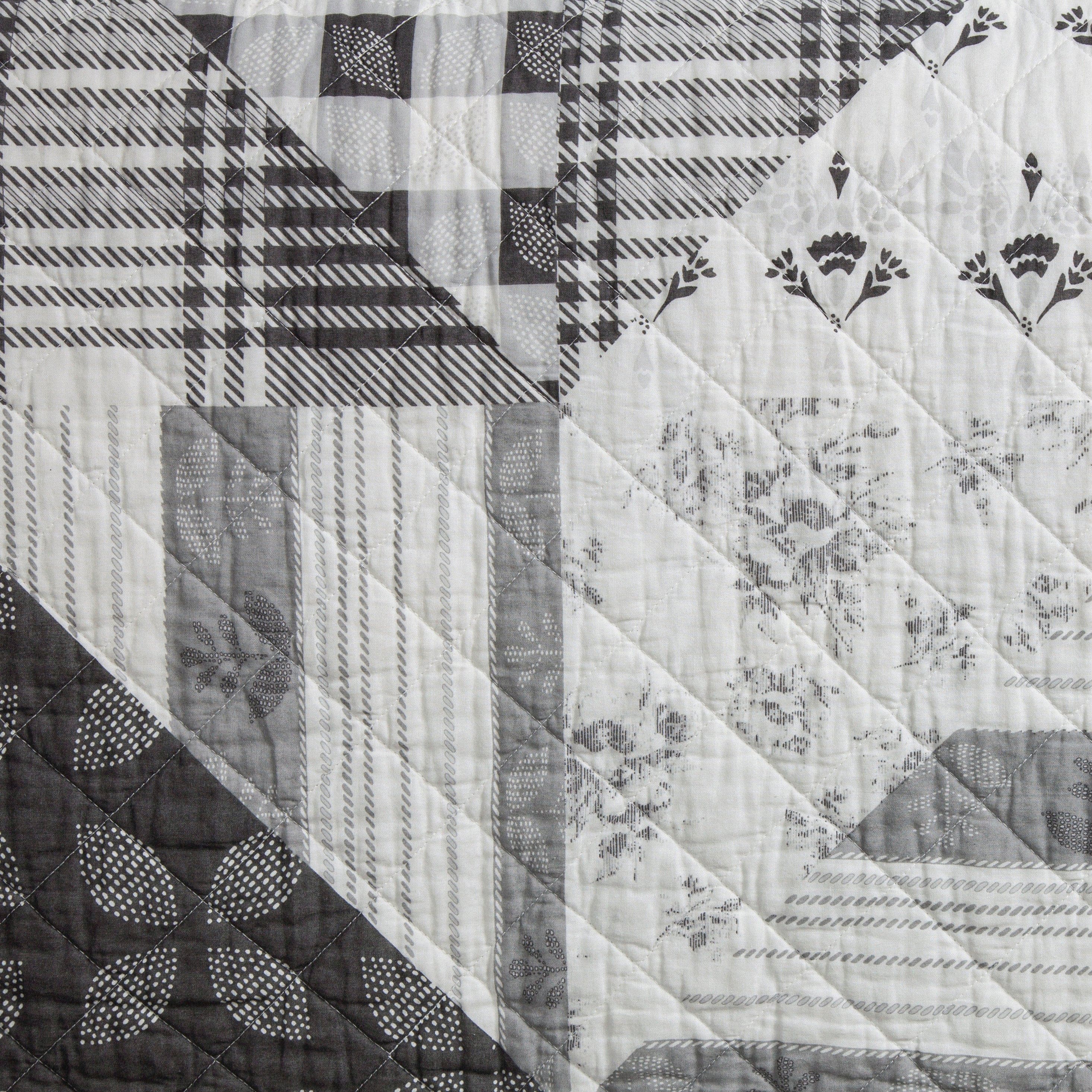 Patchwork Prairie Reversible Quilt Set Quilt