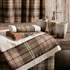 Huntsman Plaid 3PC Towel Set, Mocha Bath Towel