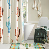 Serape Cactus 3-PC Bath Towel Set, Turquoise Bath Towel