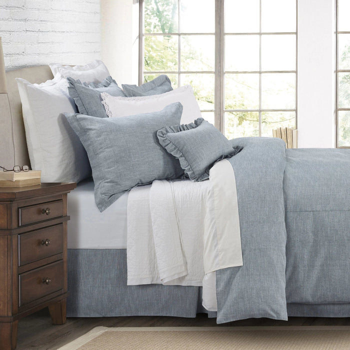 Chambray Denim Bed Skirt Bed Skirt