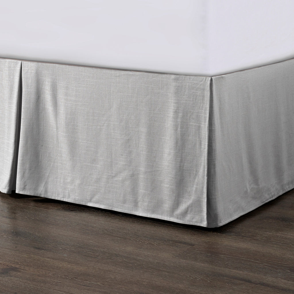 Hera Tailored Linen Bed Skirt Queen / Light Gray Bed Skirt