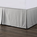 Hera Tailored Linen Bed Skirt Queen / Light Gray Bed Skirt
