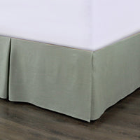 Hera Tailored Linen Bed Skirt Queen / Sage Bed Skirt