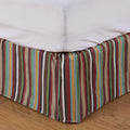 Tammy Multicolor Stripe Bed Skirt Bed Skirt