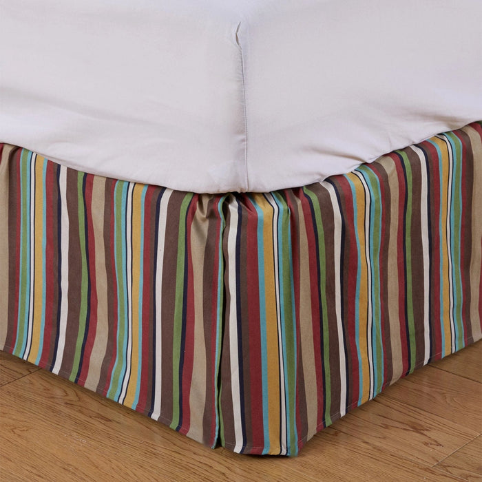 Tammy Multicolor Stripe Bed Skirt Bed Skirt