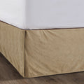 Tan Velvet Bed Skirt Bed Skirt