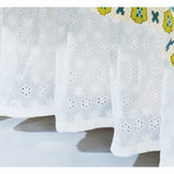 White Eyelet Bed Skirt Bed Skirt