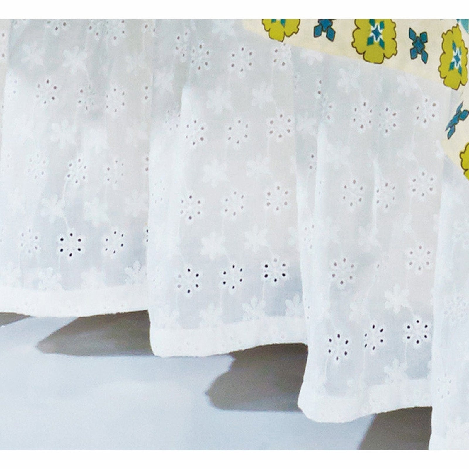 White Eyelet Bed Skirt Bed Skirt