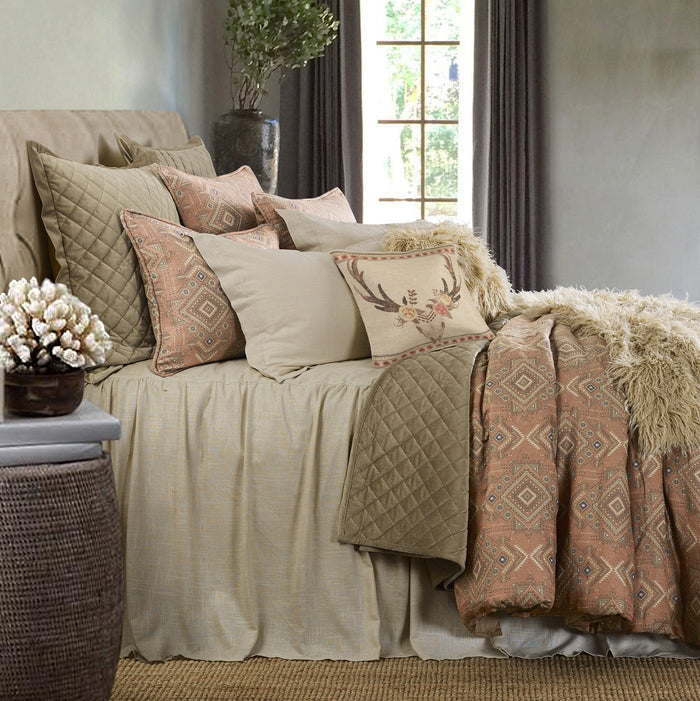 Luna Washed Linen Bedspread Set Bedspread