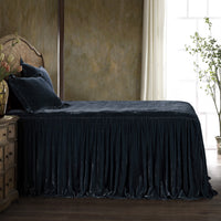Stella Faux Silk Velvet Bedspread Set Bedspread