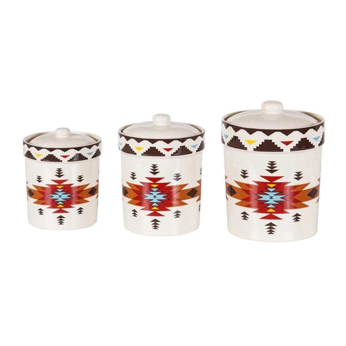 Del Sol Aztec 3PC Canister Set Canister