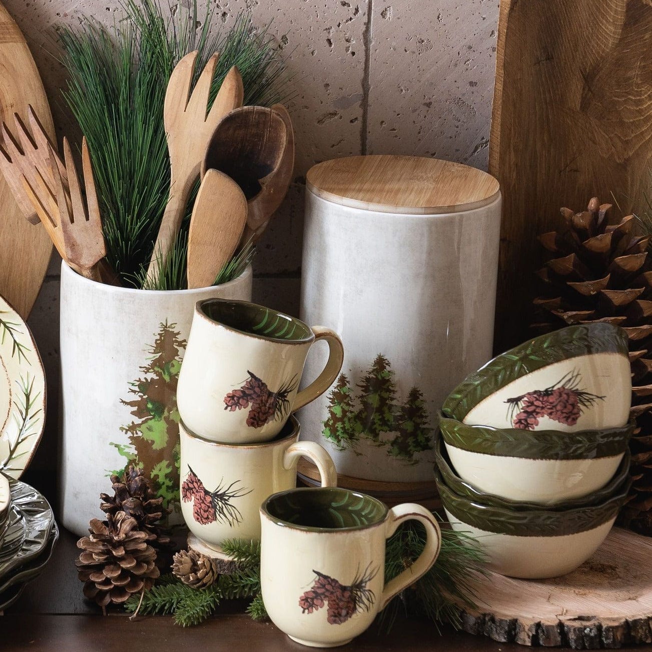 Scenery Tree 2PC Canister Set Canister