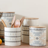 Small Aztec Design 2PC Canister Set Canister