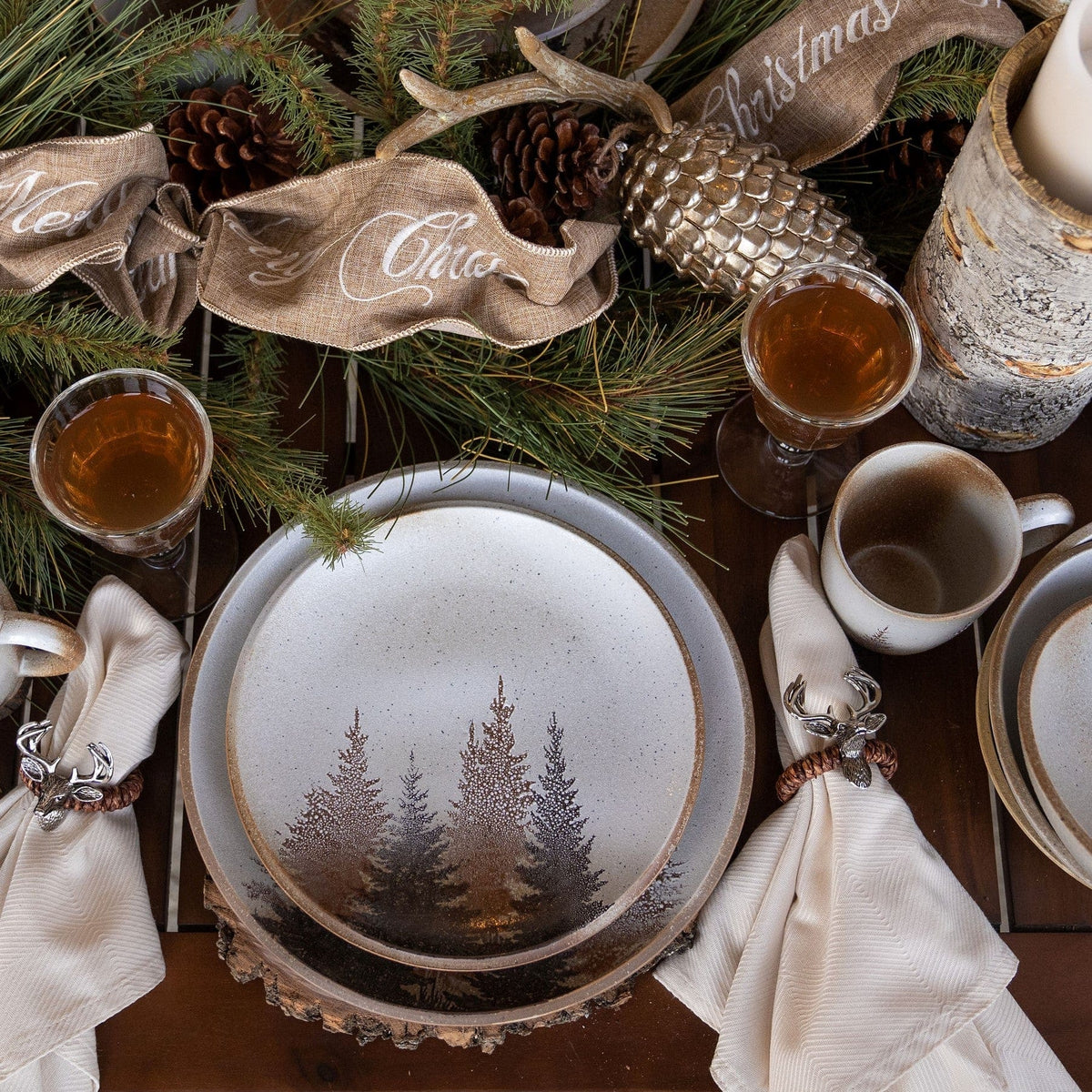 Clearwater Pines ceramic dinnerware