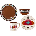 Del Sol Aztec 16PC Ceramic Dinnerware Set Ceramic Dinnerware