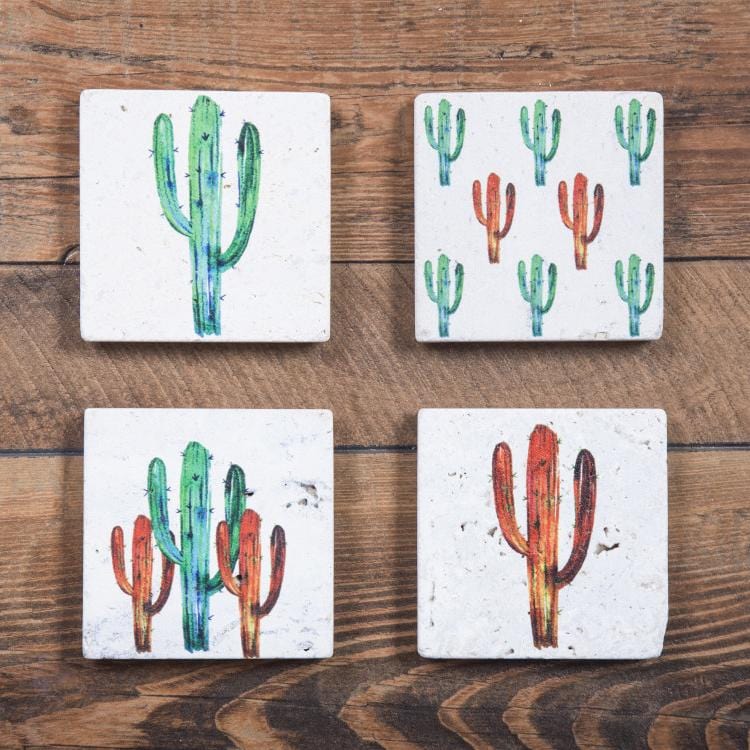 4 PC Saguaro Cactus Coaster Set Coaster