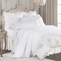 Rosaline Washed Linen Bedding Set Comforter / Duvet Cover