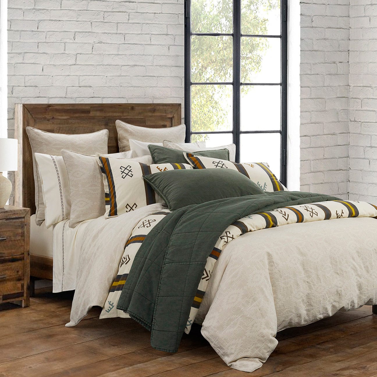 Toluca Canvas Bedding Set Comforter / Duvet Cover