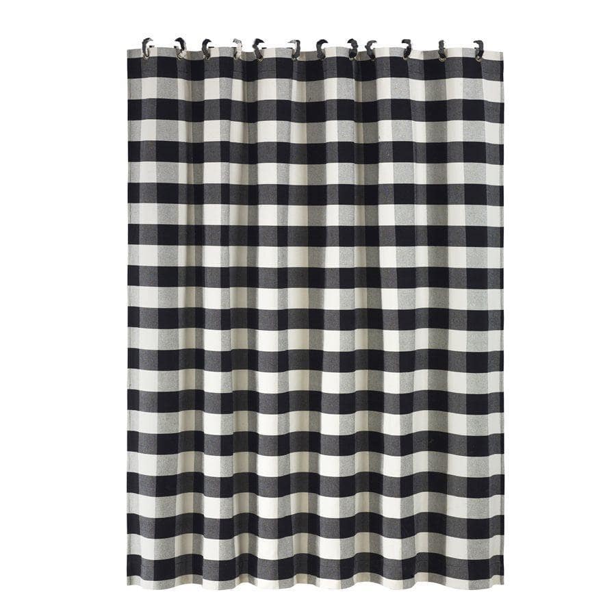 Camille Black Buffalo Check Towel Set