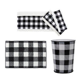 Camille Buffalo Check 5 PC Bath Accessory and Towel Set Complete Bathroom Sets
