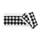 Camille Buffalo Check 5 PC Bath Accessory and Towel Set Complete Bathroom Sets