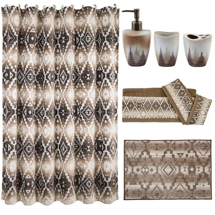 Chalet Aztec Complete 8 PC Bathroom Set Complete Bathroom Sets