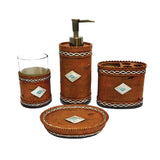 Socorro 9 PC Bath Accessory and Mesa Towel Set Complete Bathroom Sets