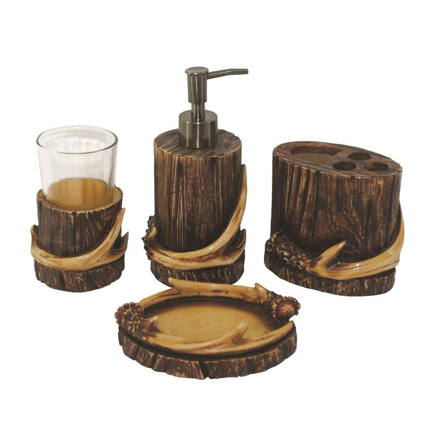 Antler 4 PC Bath Countertop Accessory Set Countertop Bathroom Sets