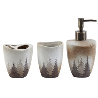 Clearwater Pines 3-PC Bathroom Accessory Set Countertop Bathroom Sets