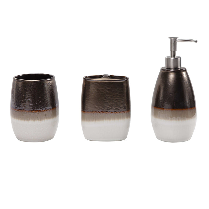 Paseo Road by HiEnd Accents Lodge Bear 4-Piece Bath Countertop Accessory  Set