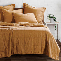 Stonewashed Cotton Canvas Coverlet Coverlet / Full/Queen / Terracotta Coverlet
