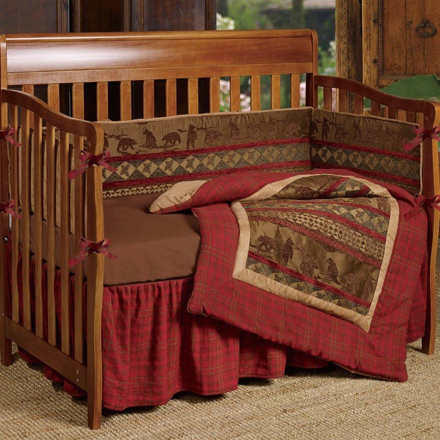 Baby Cascade Lodge Crib Bumper Set Crib Set