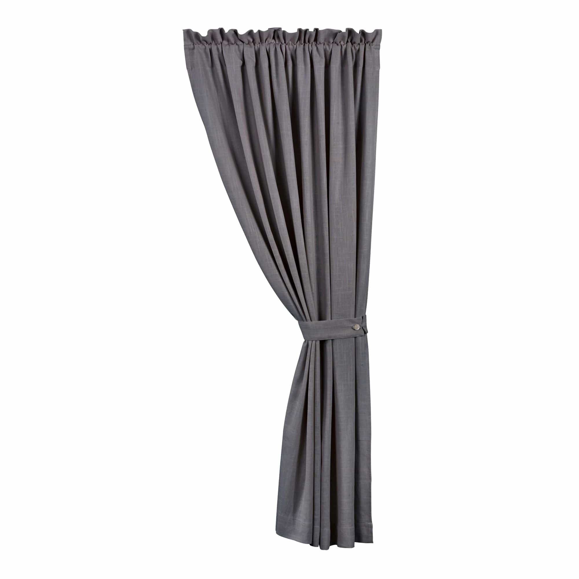 Luna Washed Linen Curtain 48" x 108" / Slate Curtain