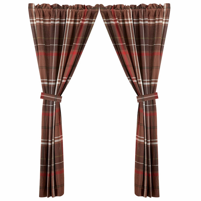 Jackson Plaid Curtains (Pair), 48x84 Curtain